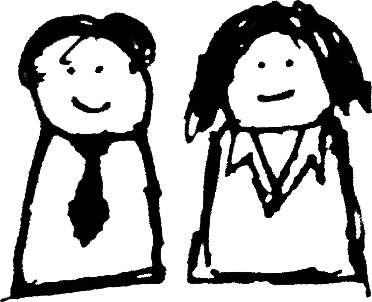 A doodle of the sales team.